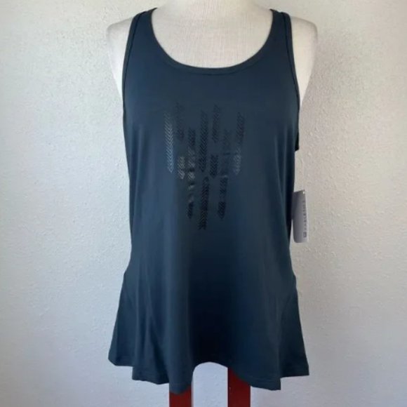 NWT Fabletics Leon Tank Ultra Soft Racerback Performance Top Black SZ XL NWT! - Picture 3 of 16